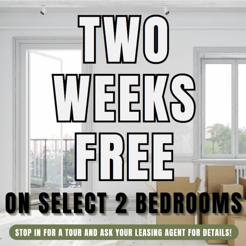 The Halston Summer Special - TWO WEEKS free on Select 2 Bedrooms. Limited Availability - Act Fast! **Discount applies after first full months rent.