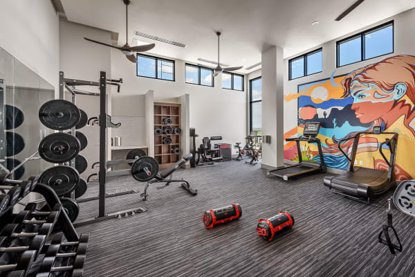 Fitness center at Derby in Phoenix, Arizona