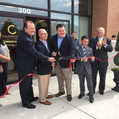 Grand opening ribbon cutting ceremony at AgeWell Living