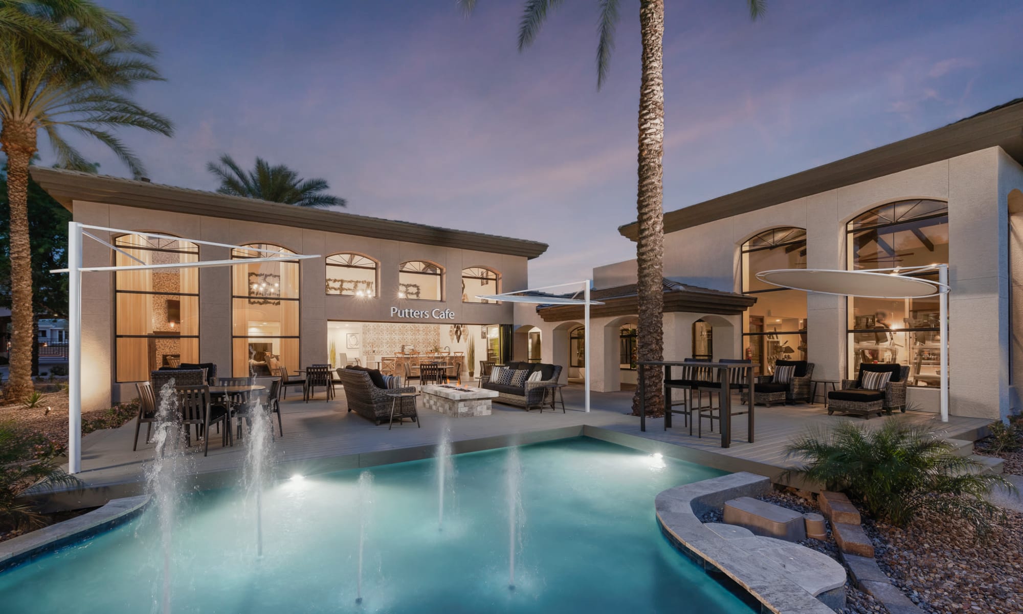 Resort style pool at Ascend at Kierland in Scottsdale, Arizona