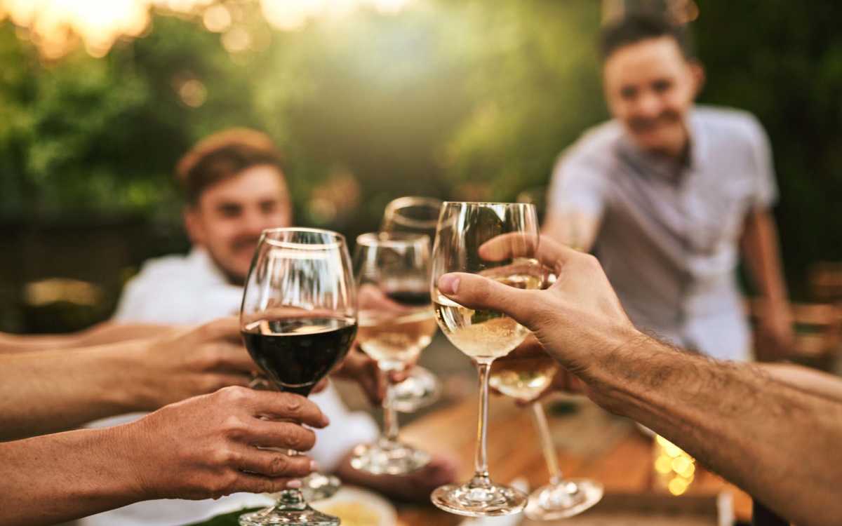 Residents enjoying drinks near Edgewood in Baton Rouge, Louisiana