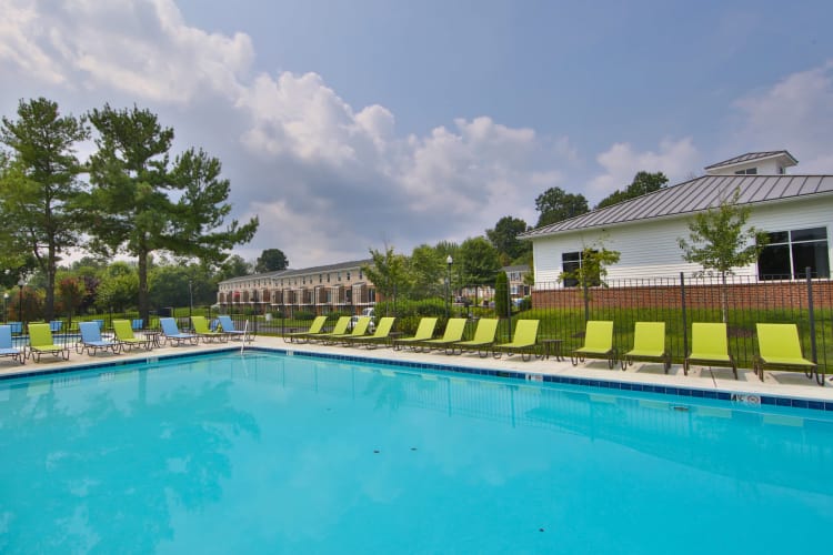 The Townhomes at Diamond Ridge offers a swimming pool in Baltimore, MD