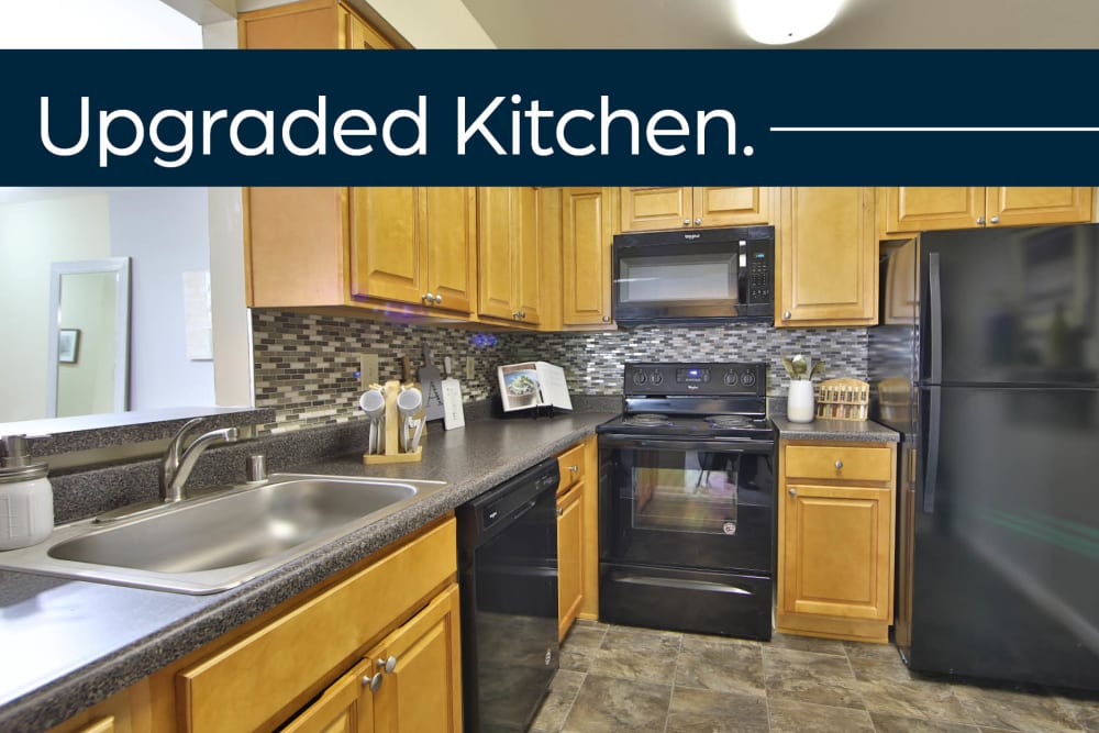 Upgraded kitchens available at Northampton Apartment Homes in Largo, Maryland