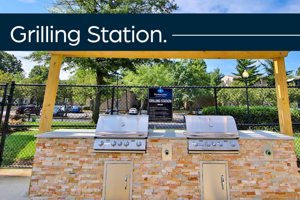 Grilling station at Northampton Apartment Homes in Largo, Maryland