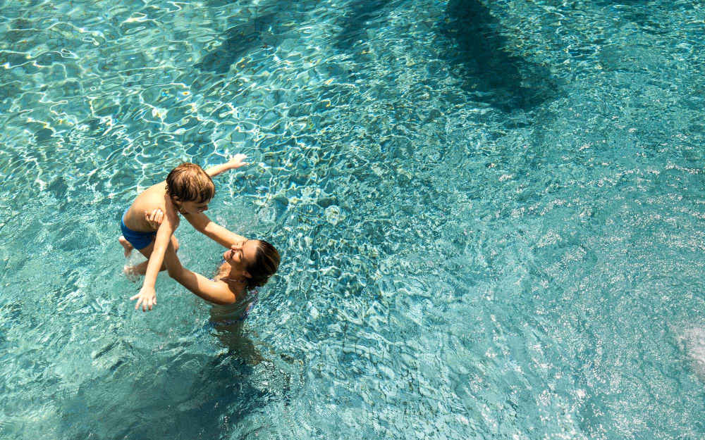Swimming pool at Aspen Village in Broken Arrow, Oklahoma