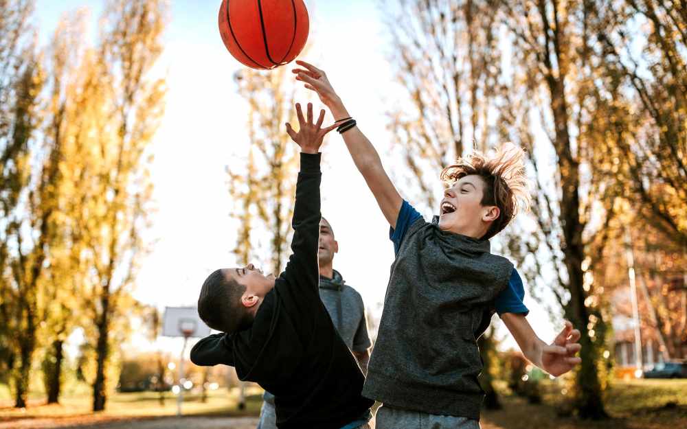 Children playing at Colt's Crossing Apartments in Georgetown, Kentucky