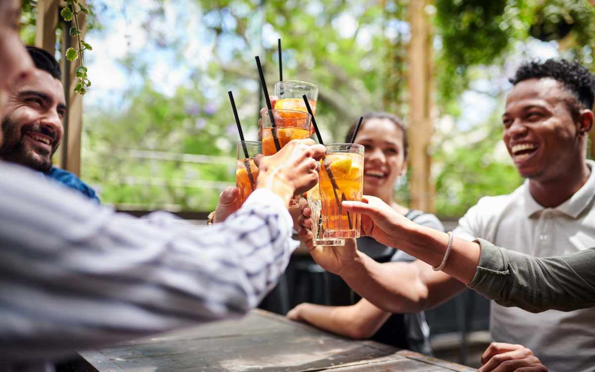 Residents enjoying drinks near Citron in Omaha, Nebraska