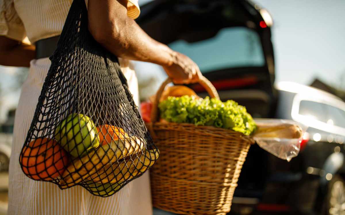 Resident bought groceries near Astraea at Loretto Heights in Denver, Colorado 