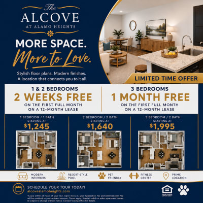 Alcove at Alamo Heights I Specials September 
