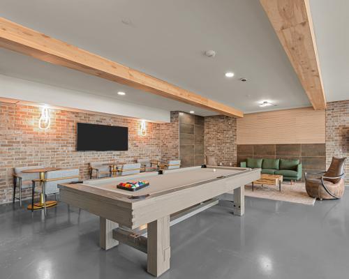 Game room at Arden at Kohlers Crossing in Kyle, Texas