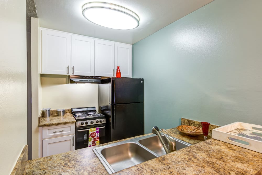 Model kitchen at Olive Ridge in Pomona, California