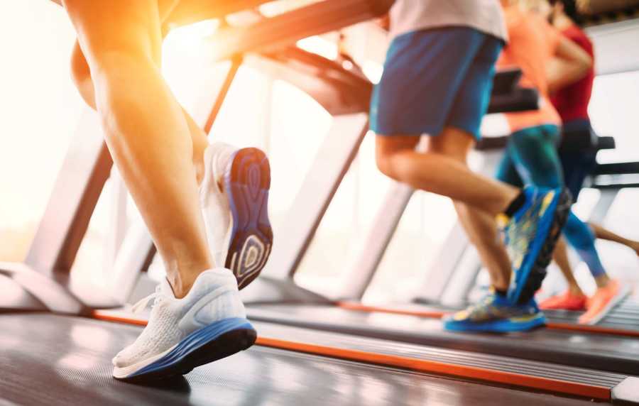 Residents running on treadmill at Walnut Springs in Seguin, Texas