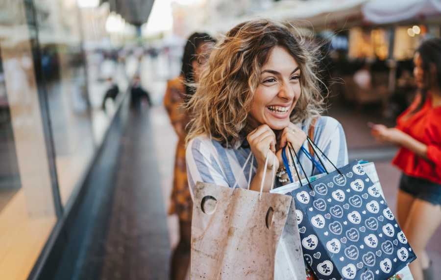 Resident shopping near Foundry on Fifth in Renton, Washington