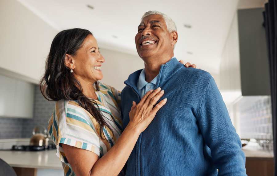 Residents happily smiling at Nantucket at Fannin Station in Houston, Texas