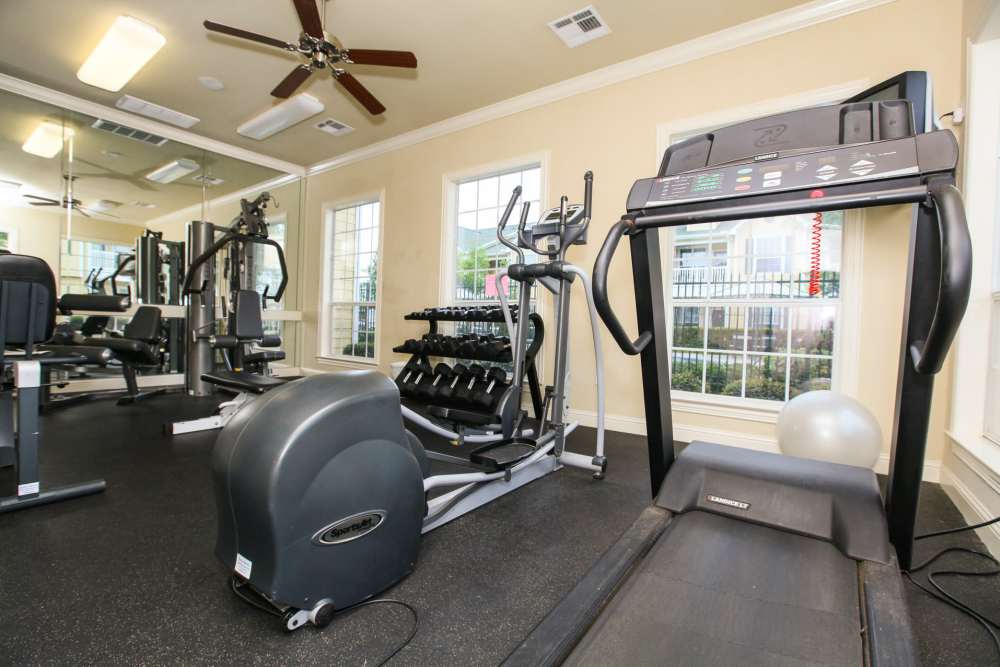 Fitness center at Country Lane in Angleton, Texas