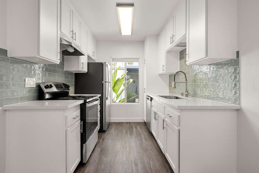 Modern kitchen at Palms in San Diego, California