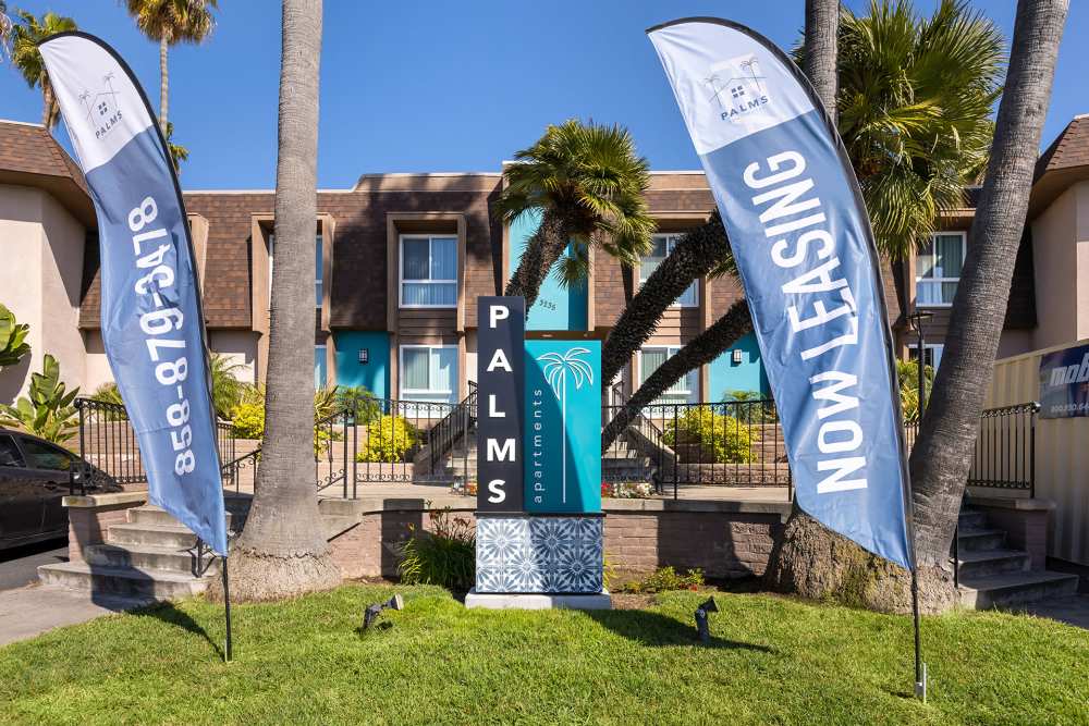 Entrance view at Palms in San Diego, California