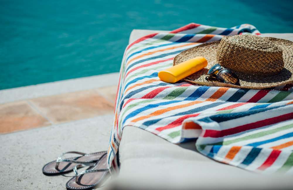 Have fun in the sun in the swimming pool at Mountain Breeze Villas in San Bernardino, California