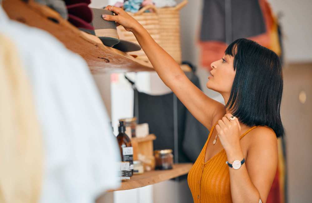Resident shopping near The District North Hills in Raleigh, North Carolina