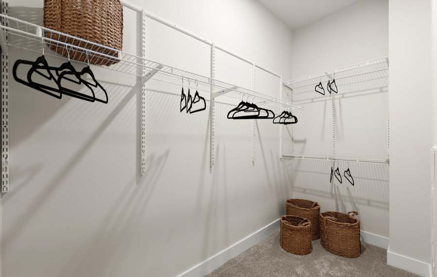 A tidy closet at EVOQ East Cobb in Marietta, Georgia