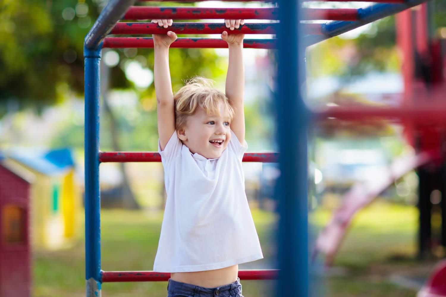 Kid playing in a park near Renaissance At North Park in Lubbock, Texas