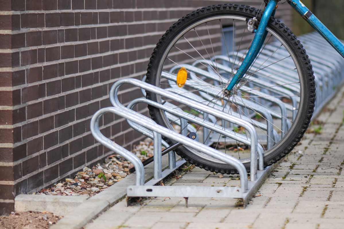 Bike storage at Harvest Hill in Broomfield, Colorado