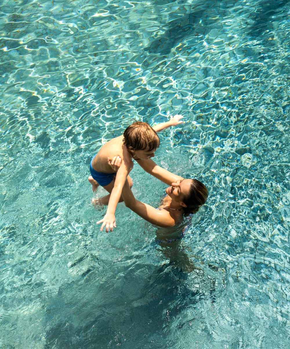 Residents in the pool at Red Knot at Edinburgh in Chesapeake, Virginia