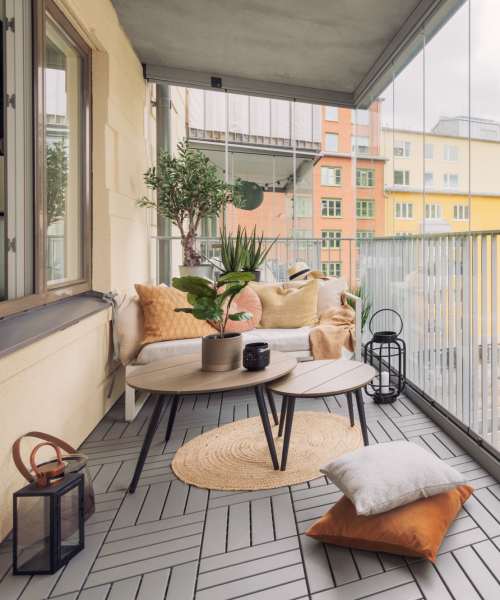Private balconies at Sagewood Estates in Portland, Oregon