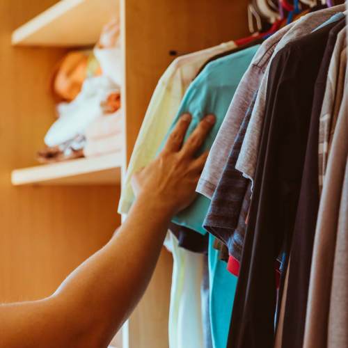 Walk-in closets at Marlowe Place in Charlotte, North Carolina