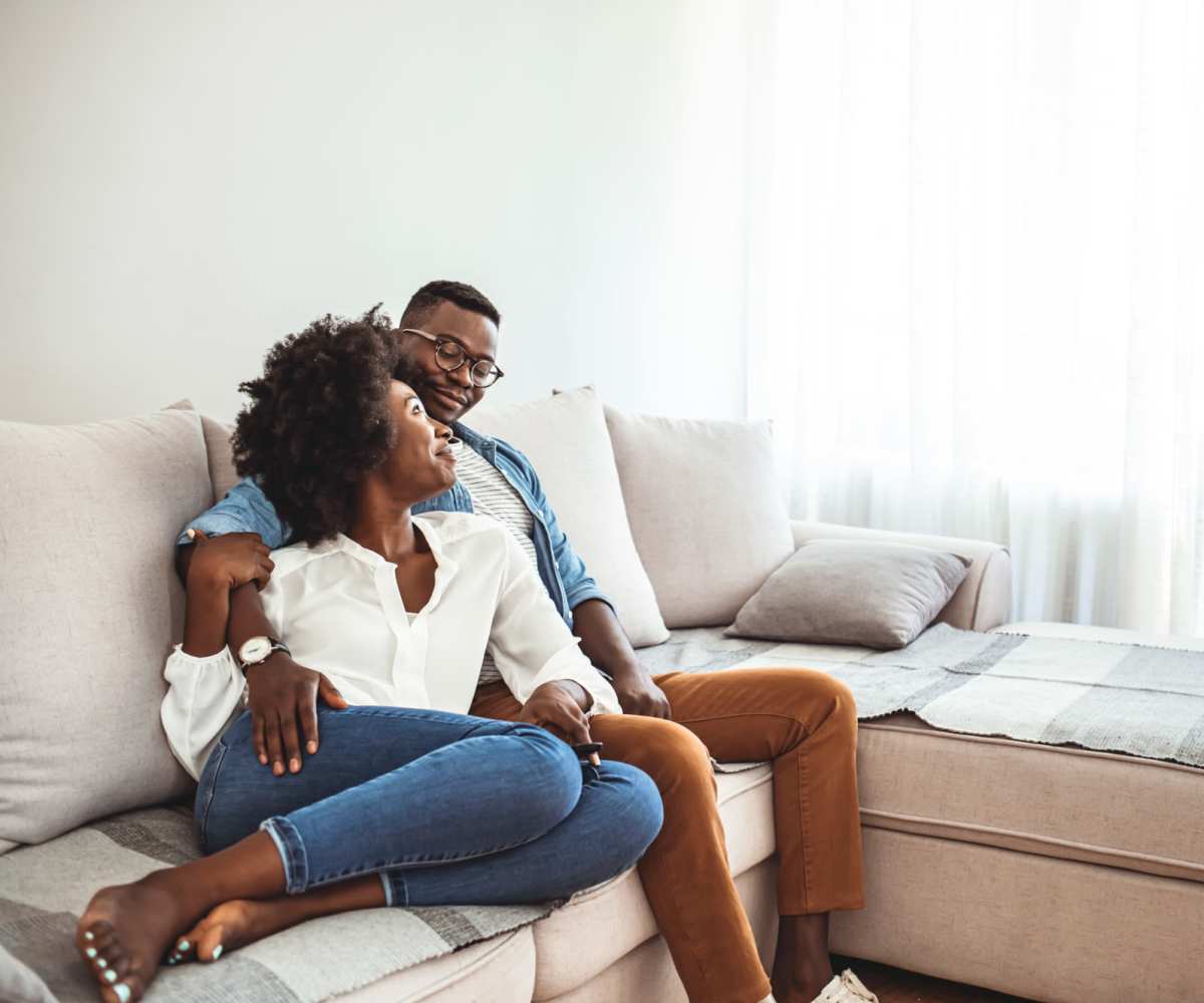 Resident couple having a goodtime at Metro Lofts in Des Moines, Iowa