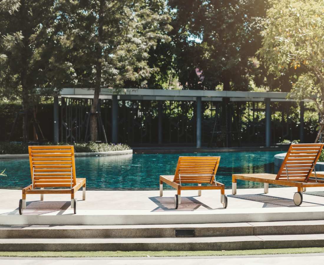 Swimming pool at Delta View Apartments in Antioch, California