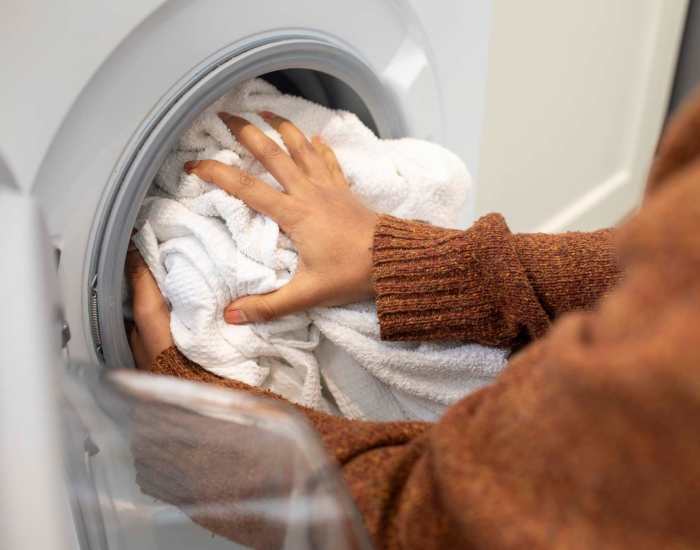 Washer and dryer connections at Catawba in Belmont, North Carolina