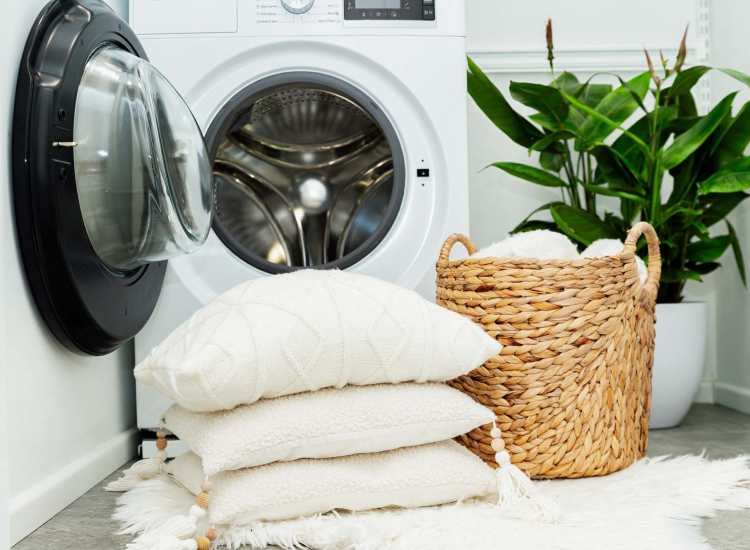 In-home washer at Coddington Point in Newport, Rhode Island