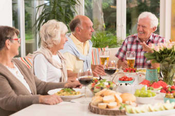 People enjoying a meal together