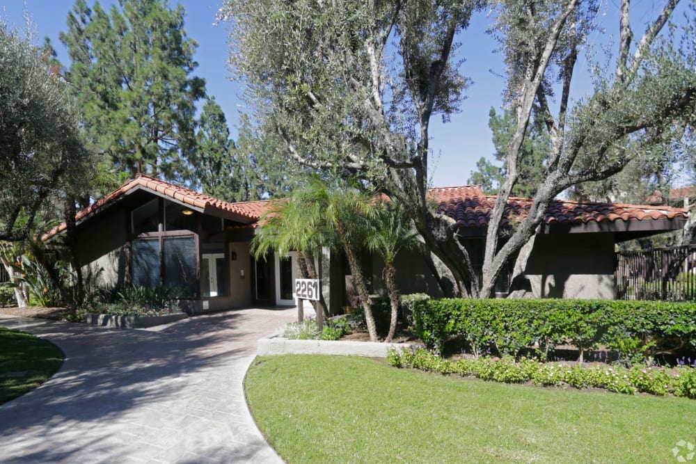 Exterior of leasing office at Olive Ridge in Pomona, California