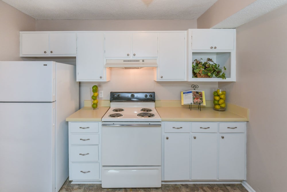 Kitchen with appliances at The Oasis at Regal Oaks in Charlotte, North Carolina