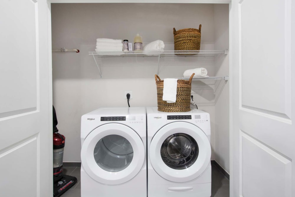 Laundry room at Parc at Roxbury in Roxbury Township, New Jersey