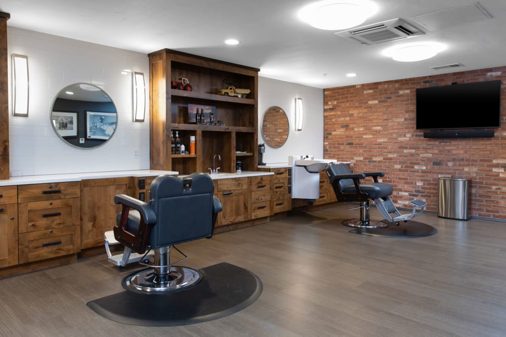 Barbershop at Touchmark at Pilot Butte in Bend, Oregon