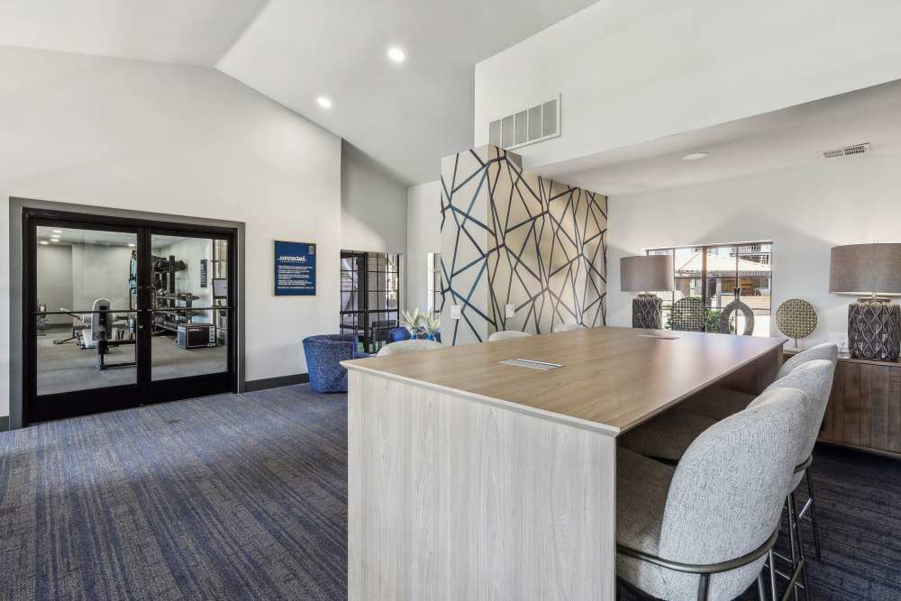 Leasing office front desk Strada in Tempe, Arizona