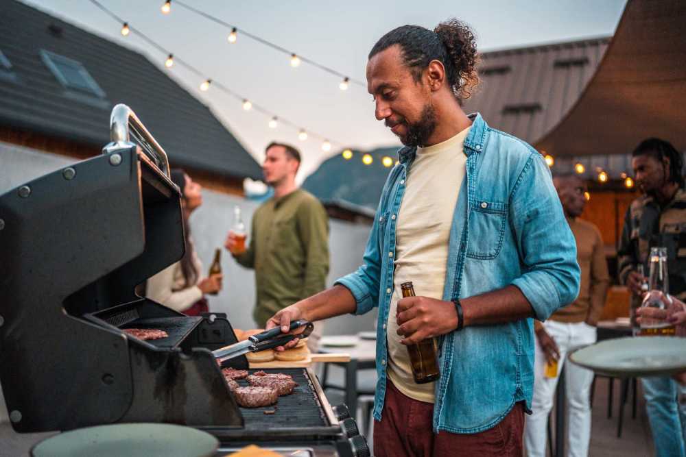 Grill station at Mercy Aviva Crossing in Tacoma, Washington