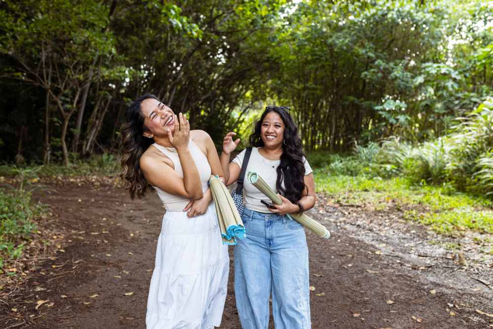 Residents enjoying nature near Kulia I Ka Nuu in Waianae, Hawaii