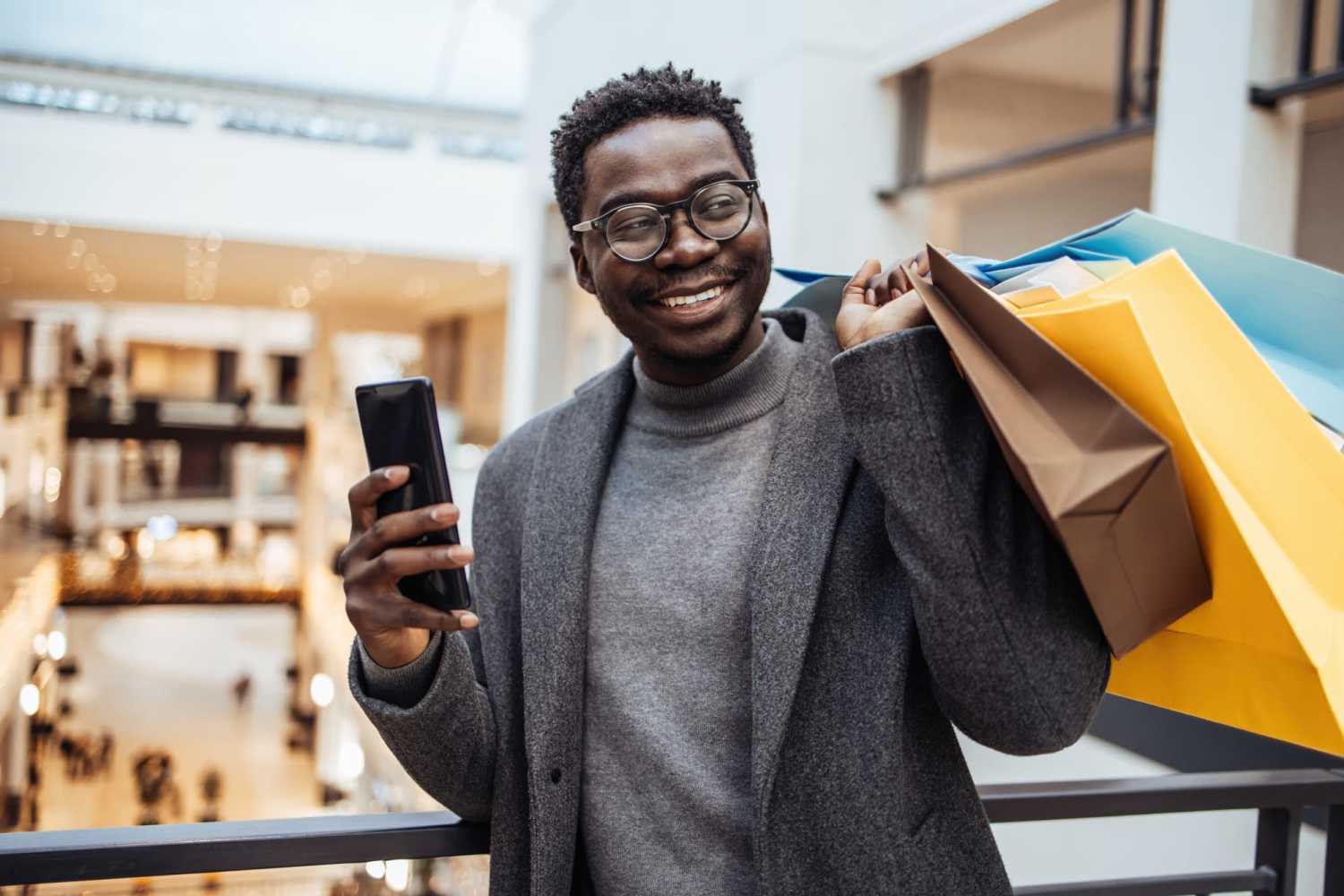 Resident buying clothes in a local shopping mall near Shipshewana Villas in Shipshewana, Indiana