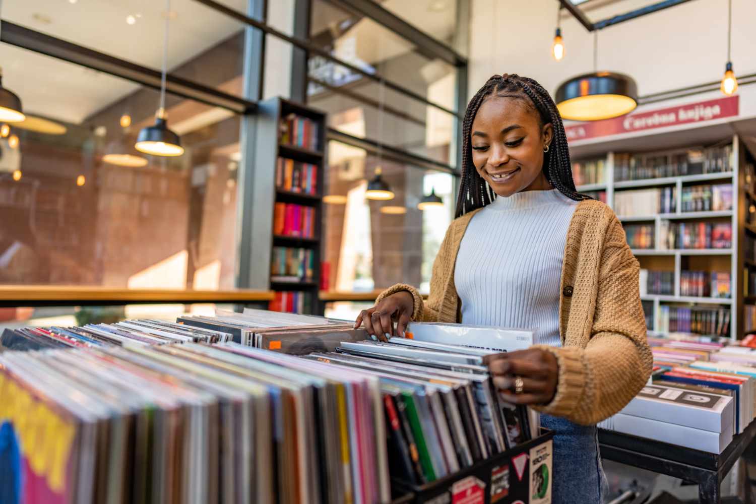 Residents buying books at a local book shop near Farrington Trace in Greenville, North Carolina