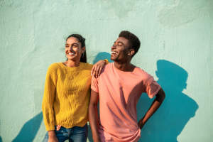 Friends posing near Brookstone Park Of Seminole in Seminole, Oklahoma