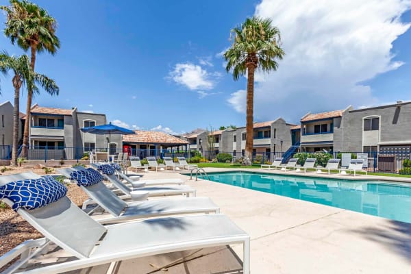 Beautiful swimming pool at The Agave in Tucson, Arizona
