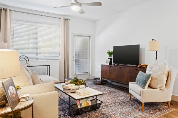 Spacious living area at District at Civic Square in Goodyear, Arizona 