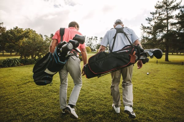 Residents golfing near Stoneridge Luxury in Walnut Creek, California