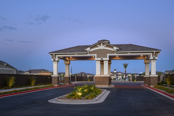 Entrance at The Montgomery at Rancho Mercado in Surprise, Arizona