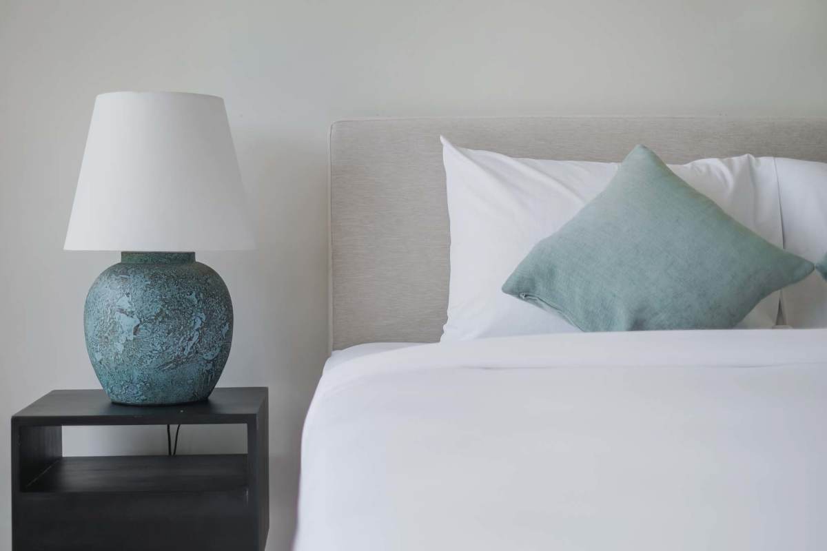 Cozy bedroom at Meadowbrook Plaza in Houston, Texas 