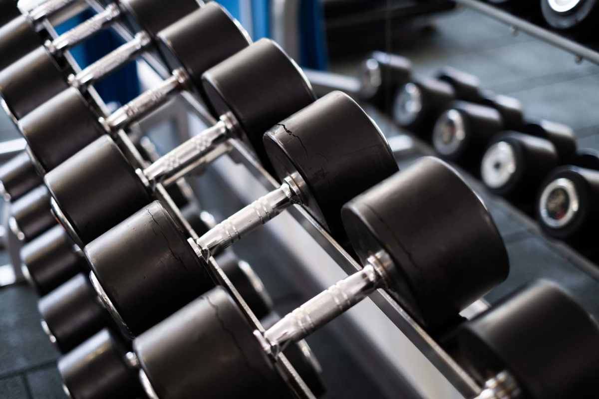 Fitness center at Palm Garden in Orange, Texas